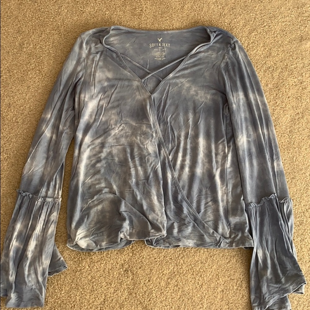 American Eagle Soft and Sexy Bell Sleeve Top